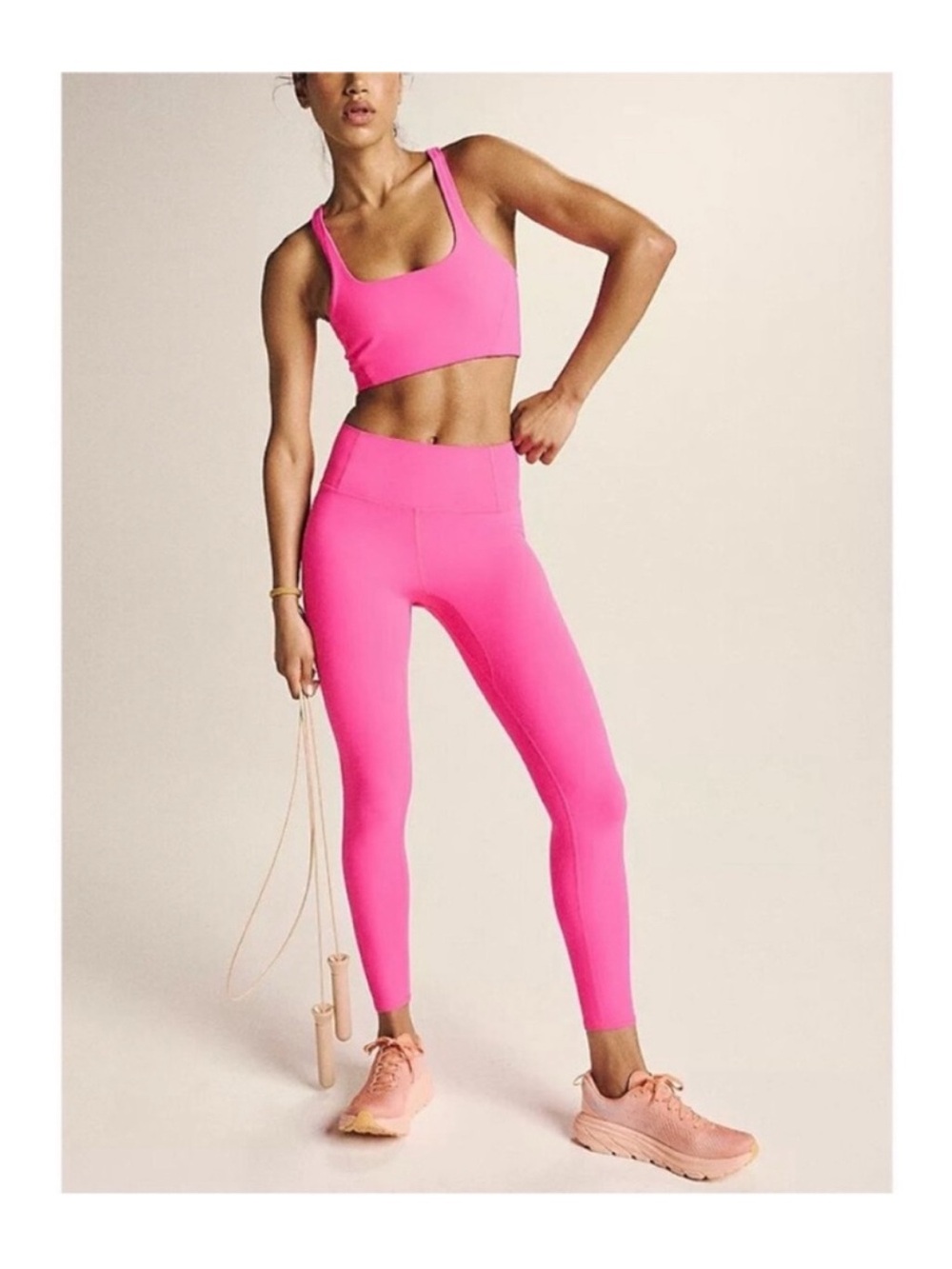 FP Movement “Never Better” Set - Hot Pink Size L (bra) and M (leggings)